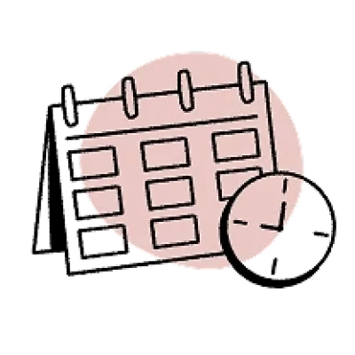 Symbol mit einem Kalender